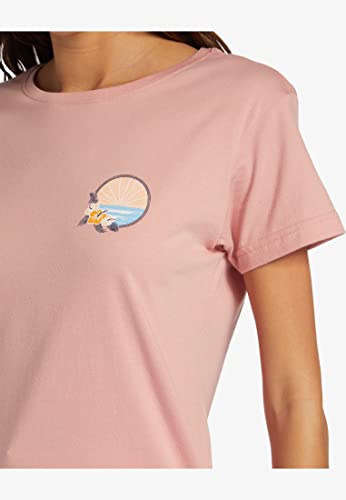 Image of Roxy Womens Boyfriend Crew T-Shirt, Casual Relaxed Fit Crew Neck Tee Short Sleeve Cotton Basic Shirt Everyday Comfort