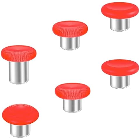 Elite Controller Thumbsticks,Replacement Analog Sticks,6 in 1 Swap Magnetic Joysticks for Xbox Elite Controller Series 2 and Series 2 Core (Model 1797) (Red) Cover