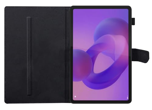 Image of TGK Flip Cover Case for Lenovo Idea Tab 11 inch 2025 TB-336ZU TB-336FU Executive Leather Built-in Pencil Holder (Black)