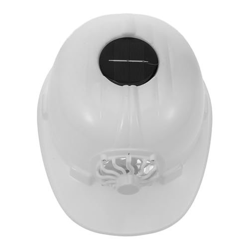 Ventilador solar para trabajo en construcción Duro Blanco contra el calor extremo
