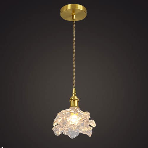 Lampe suspendue vintage en laiton pour une ambiance rétro japonaise et poétique
