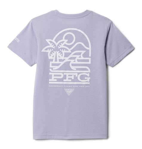 Image of Columbia Girls' PFG Palm Waves Short Sleeve Tee