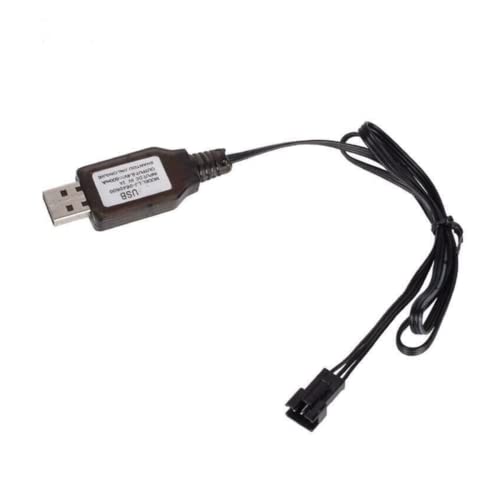 7.4V USB Charging Cable RC Battery Charger Li-ion Li-polymer Lipo with JST SM-3P Connector for Remote Control Cars, Toys, Drones, Planes, Boats and Hobby Devices - Fast and Efficient