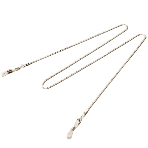 YXINAER Cadena for Gafas de Lectura for Mujer, cordón de Metal for Gafas de Sol, Correas de sujeción for Gafas, retenedor de Gafas Cadena de Gafas para Mujer(Multipurpose Silvery)