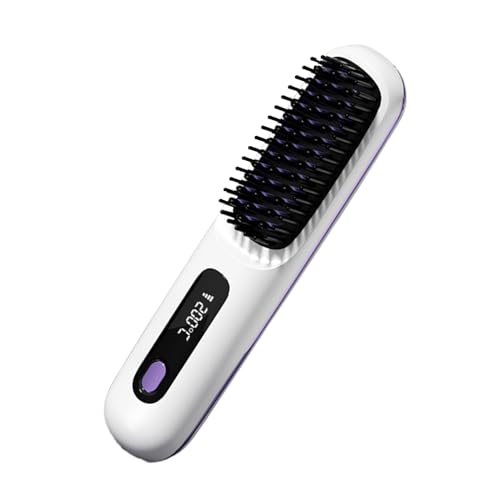 Peigne à lisser à chauffage rapide et technologie ions négatifs