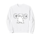 Süßer Bär Gewichtheben Fitnessstudio Humor Lustig Sweatshirt