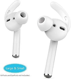 AhaStyle 2 Pairs AirPods Ear Hooks Tips Earbuds Covers [Added Storage Pouch] Compatible