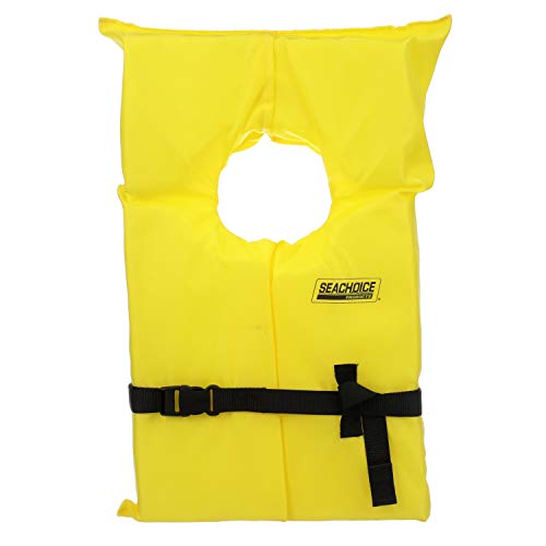 SEACHOICE 86020 Life Vest, Type II Personal Flotation Device â€“ Yellow â€“ Adult