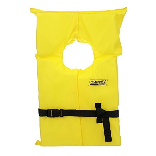 SEACHOICE 86020 Life Vest, Type II Personal Flotation Device â€“ Yellow â€“ Adult