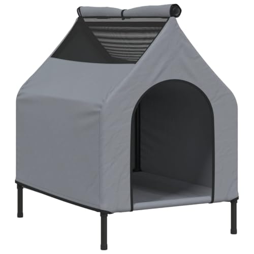 Caseta para perros con gran espacio para dormir LoogCape en gris claro 7