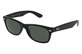 wayfarer ray ban history  Ray-Ban New Wayfarer RB2132 622/55 Matte Black Green