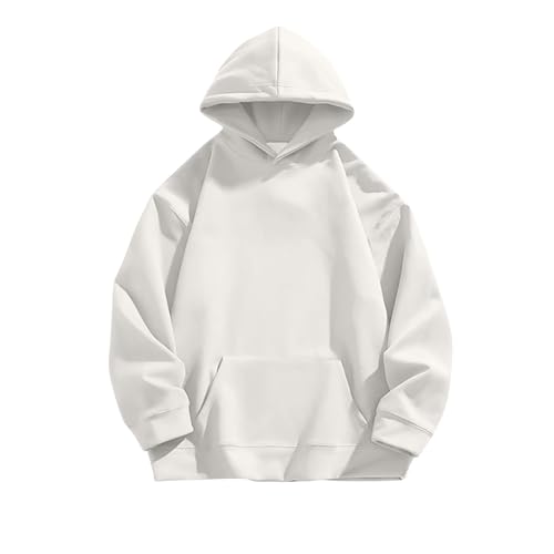 Big And Tall Hooded Sweatshirts For Men Suede Fleece Loose Pullover Fall Winter Casual Hoodies Outwear With Pocket3