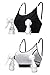 HOFISH Women's Wire Free Full Cups Nursing Maternity Bras Pregnant Breastfeeding Bra 3-Hooks Eye Adjustment 3PACK Black,Beige.Pink L