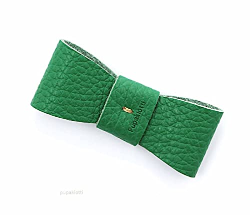 Pupakiotti Basic. Pajarita de piel para perro (verde Práctico) Cover