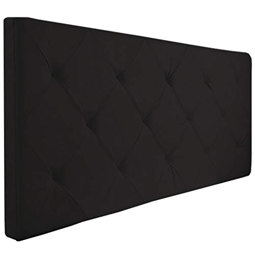 Probache - Tête de lit capitonnée EVA en PVC Noir pour lit 140 et 160 CM
