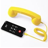 Auricular retro actualizado 2026, receptor de mano estilo teléfono vintage tipo C con micrófono y altavoz, adaptador de teléfono retro para teléfonos móviles, tabletas, llamadas de oficina y hogar