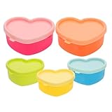 Ciieeo 5Stücke Mini Snack Behälter Mit Auslaufsicheren Deckeln Wiederverwendbare Gewürzdosen Für Soßen Und Snacks Aufbewahrungslösung Für Unterwegs