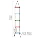 JunZheHub Climbing Rope Ladder with 5 Section Straps for Fitness Toy Kids Playground