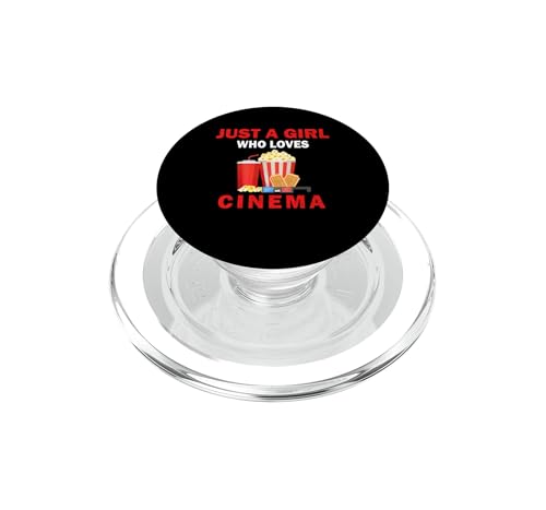 PopGrip pour MagSafe Just A Girl Who Loves Cinema support de telephone magnetique femme