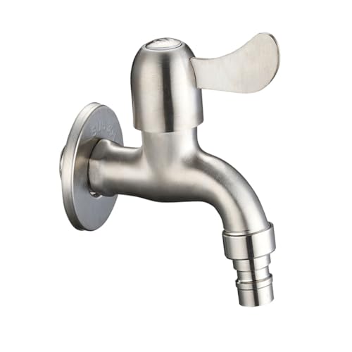 SEWACC 短款不??洗濯機用水栓 高耐久性 耐滴下設計 コールド水道蛇口 ユニバーサル洗濯機タップ シンプルスリッシュで取付簡単