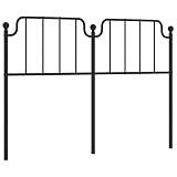 【Construcción robusta de metal:】 La cabecera de la cama está hecha de acero con recubrimiento en polvo. El acero es un material muy duro y fuerte, y ofrece una solidez y estabilidad excepcionales. El recubrimiento en polvo sobre el acero crea una capa protectora contra el uso y el desgaste.