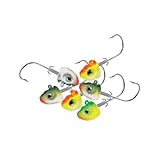 Northland Tackle SJH4-6-99 Slurp Jig Heads 1/4#3/0 6/Cd Slurp Jig Heads #3/0, Assorted, 1/4 oz