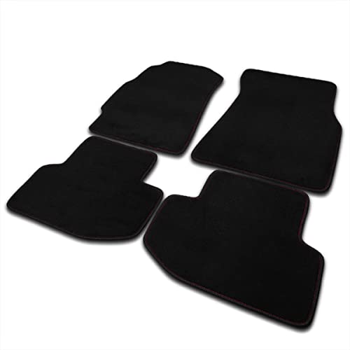 Spec-D Tuning Floor Mat Carpets Black W Red Trim Compatible with Acura Integra 1994-2001