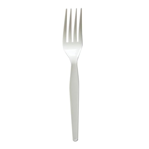 Boardwalk Heavyweight Wrapped Polystyrene Cutlery, 1,000 Count, White, Fork by Boardwalk - Used condition - Image 2