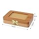 LEADSTAR Zahndose Holz, Bilderrahmen Zahnbox, Milchzahndose Mädchen/Jungen, Milchzähne Box Nabelschnur Zahndöschen, Baby Kinder Geschenk Souvenir Aufbewahrungsbox - 5 Zubehör