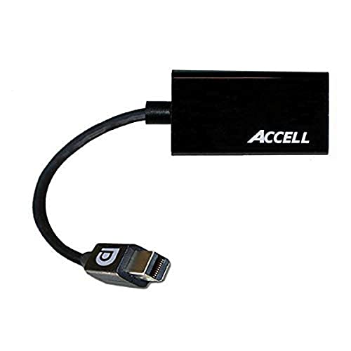 Accell mDP to HDMI Adapter - Mini DisplayPort 1.1 to HDMI 1.4 Passive Adapter - 4K UHD @30Hz, 1920x1440@60Hz - Polybag