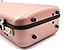 YoungMonic 4/4 Full Size Carbon Fiber Violin Case - Rectangular, Lightweight, Colourful with Strong Strap - Rosegold with Code Lock