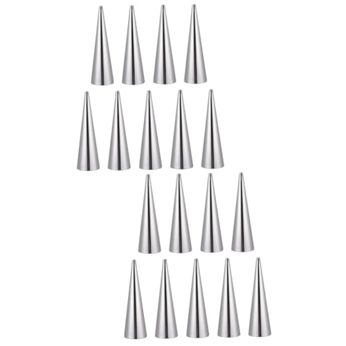 DECHOUS 18pcs Stainless Steel Conical Croissant Moulds Bread Baking Tools for Home Bakery and Reusable for Creating Delicious Pastries