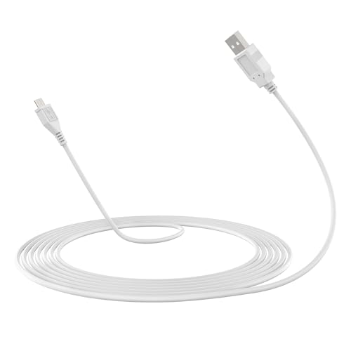 5ft White Micro USB Cable PC Laptop 5V DC Charging Charger Power Cord Compatible with Suaoki K12...