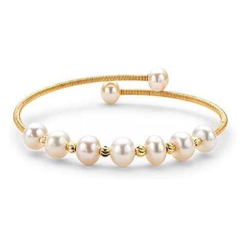 DENGGUANG Pearl Bangle for Women Cover
