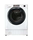 Haier HWQ90B416FWB-UK 9kg Integrated Washing Machine, A Rated, White & Black