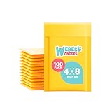 Weber’s Wonders Kraft Bubble Mailers 0000 Pack 0 inch x 00 inch Bulk Padded Shipping Envelopes Self Sealing Cushioned Bags - Industrial Shipment Packages for Business (4 x 8 Inches, 100, Pack)