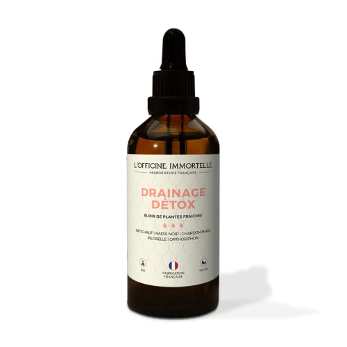 ÉLIXIR DRAINAGE DÉTOX BIO | DÉPURATIF | DRAINANT | DIURÉTIQUE | DÉTOXIFIANT DU FOIE | NETTOYAGE DE LA VÉSICULE BILIAIRE | RADIS NOIR, CHARDON MARIE, ORTHOSIPHON Cover