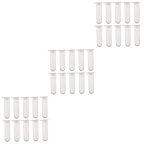 Ultechnovo 150 Pcs Centrifuge Tube Glass Test Tubes Vial With Cap High Centrifuge Tubes Ultracentrifuge Tubes 5Ml Centrifuge Tube Plastic Centrifuge Test Tubes Centrifugal Tube With Cover #TOP20