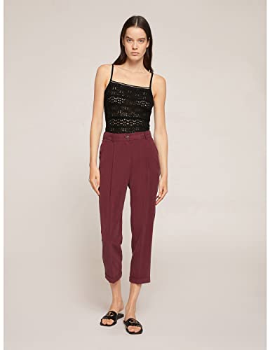 Motivi: Pantaloni Carrot con Risvolto Rosso. 42