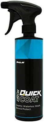 PROJE' Premium Car Care SiO2 Quick Coat 16oz | Ceramic Waterless Wash Shine & Protect | Ceramic Infused SiO2 Polymer Protection | Ceramic Coating Detailer | Spray Sealant Top Coat Quick Nano-Coating
