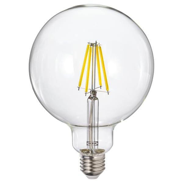 ProTuning LUNNOM żarówka LED E27 806 lumenów, ściemniana/globus przezroczyste szkło, 125 mm