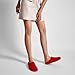 CAGLGLZ Real Fur Slides Mules for Women Round Toe Slip on Sandals Fuzzy Luxury Platform Clogs Slippers Comfortable Fashion Cute Shoes(Red,10)