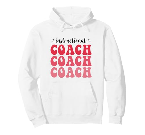Groovy Instructional Coach Back To School Matching Group Pullover Hoodie