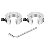 QUARKZMAN SBR25 Linearer Schienenstopper Linearschienen Wellenanschlagring SBR Schienenstopper Aluminiumlegierun Wellenbegrenzungs Befestigungsringen mit 4mm Nickel, 2 Stück