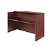 Alera ALEVA327236MY Valencia Series Reception Desk w/Counter,71w x 35 1/2d x 42 1/2h, Mahogany