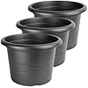 Vasi Da Giardino Profondi UK 5 Vasi Da Fiori Neri Extra Profondi 4 Litri - In Plastica Di Alta Qualità, Per Piante E Giardinaggio Vasi Profondi In - Foto 10