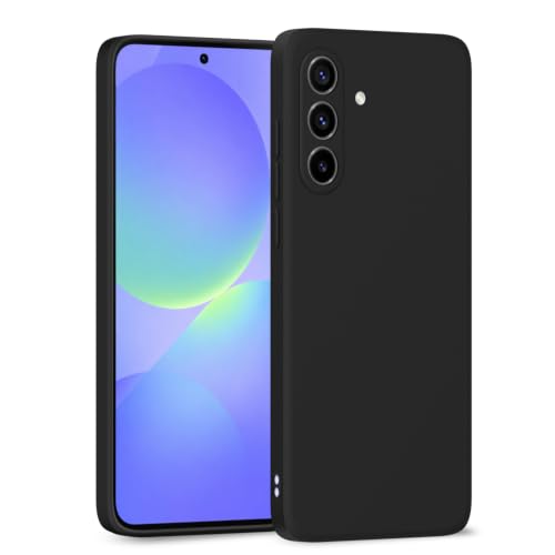 Image of Outlouders Back Cover for Samsung Galaxy A36 5G | Camera Protection | Durable Soft Matte Silicone Bumper Case (Black)