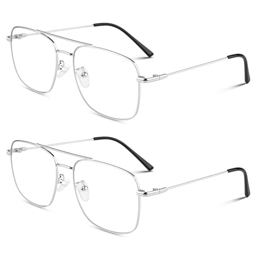 Gafas de piloto con protección UV400 para lucir moda retro sin graduar con comodidad
