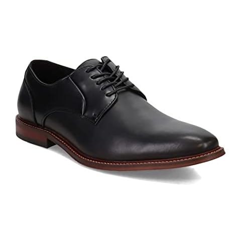 Stacy Adams Men's Marlton Plain Toe Oxford, Black, 10 Cover