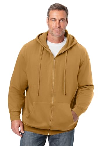 Image of KingSize Men's Big & Tall Fleece Zip-front Hoodie Jacket
